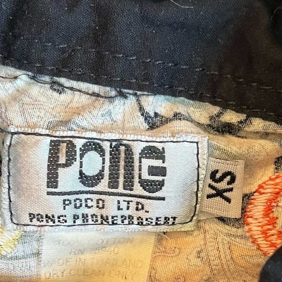 PONG Poco Ltd Popover Blouse Black Paisley Floral Embroidery Boho Size XS - Picture 3 of 11